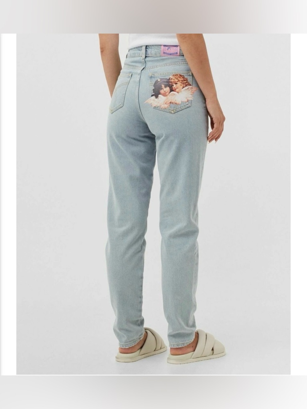 Fiorucci Tara Angel Patch Jeans